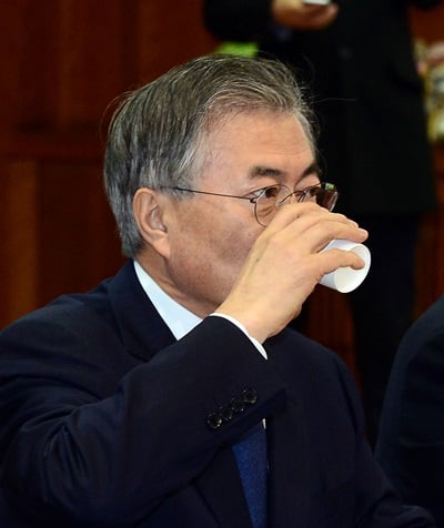 '홍준표 무상급식 중단' 새정치민주연합 문재인 대표. /사진=뉴스1