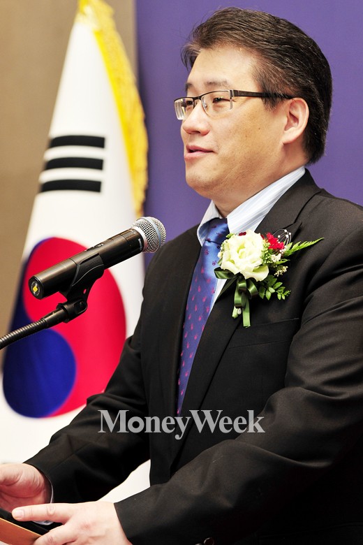 [MW사진] 안중근 특별전, 안중근 의사 증손자 안도용씨 축사