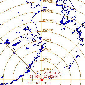 '오키나와 지진' '오키나와 강진' /사진=웨더아이 