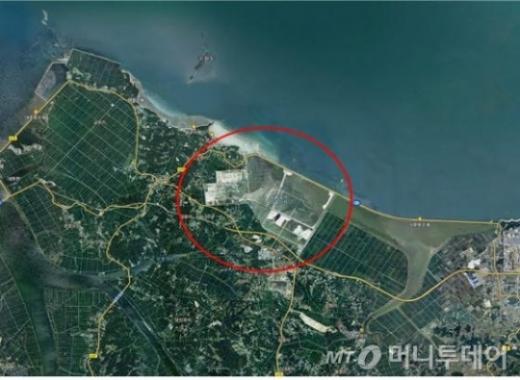 충남 당진시 석문국가 산업단지 조성을 위한 해안 매립준공에 따라 8.8㎢의 국토면적이 늘어났다. 사진제공=국토교통부