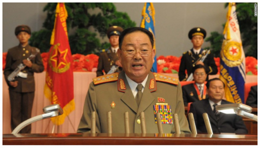 현영철이 지난 2012년 12월 29일 최고인민회의에서 연설하고 있다. /자료=미국 CNN 홈페이지 캡처