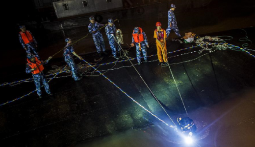 중국 여객선(선박) 침몰 구조 현장. /사진=중국 신화통신 홈페이지 캡처