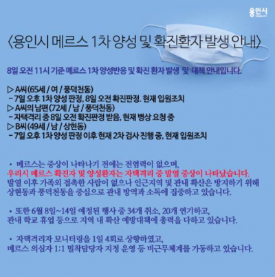 '용인 메르스 확진' '용인 메르스 환자' /자료=용인시청 트위터 캡처