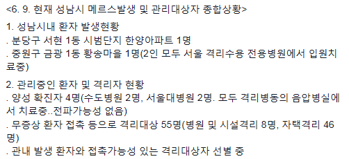 '성남 메르스' /자료=이재명 성남시장 페이스북 캡처