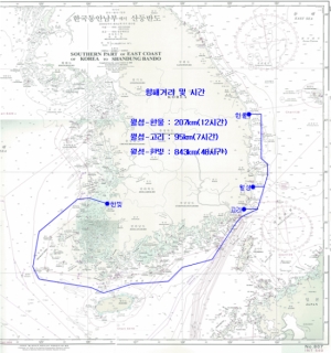 방사능폐기물 해상운송경로 /사진=부좌현의원실