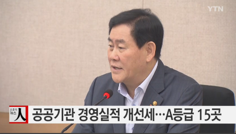 '공공기관 경영평가 결과' /자료=YTN 뉴스 캡처