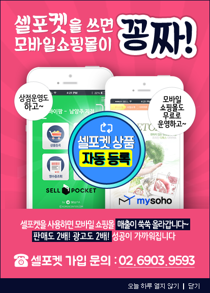 ▲ 모바일쇼핑몰이 공짜 (제공=메이크샵) @머니위크MNB, 유통 · 프랜차이즈 & 창업의 모든 것