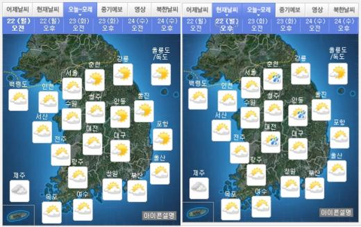 '하지 낮의 길이' /자료=기상청
