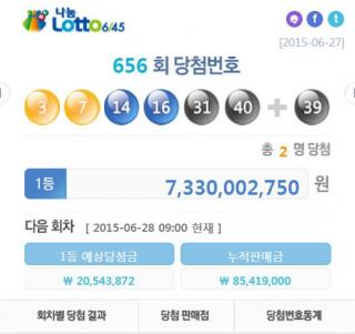 로또 /사진=나눔로또 캡처 