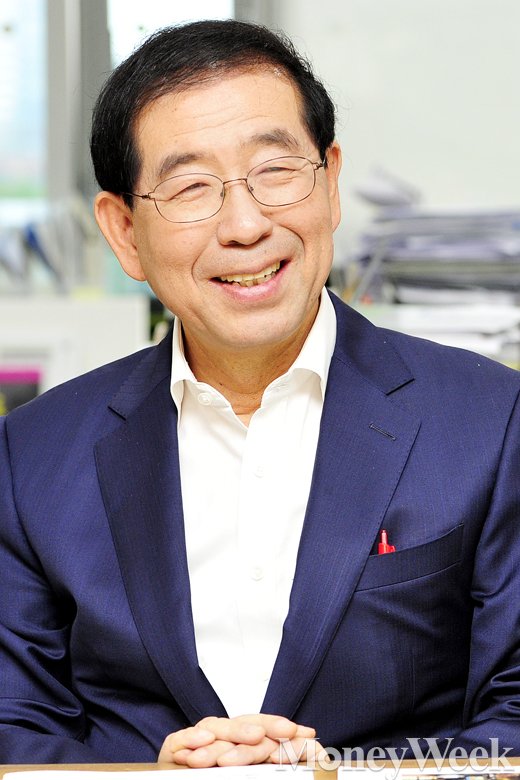 [MW사진] 활짝 웃는 박원순 서울시장