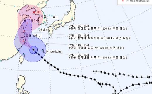 '찬홈 태풍경로' /자료=기상청