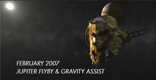 뉴호라이즌스 호가 2007년 목성을 지나고 있다. 사진제공=NASA