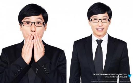 ▲FNC 유재석, FNC 트위터 유재석 환영