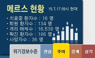 '메르스 현황' /사진=메르스 포털 홈페이지 캡처