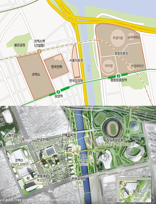COEX-잠실운동장 일대 국제교류 복합지구 예시도. /사진=뉴시스 윤정아 기자