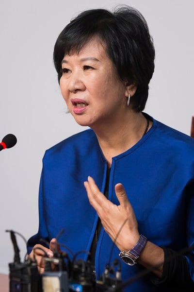 '새정치민주연합 손혜원' 손혜원 새정치민주연합 홍보위원장이 23일 서울 여의도 국회 대표회의실에서 기자간담회를 열고 '셀프디스 캠페인' 등에 대해 설명하고 있다. /사진=뉴스1