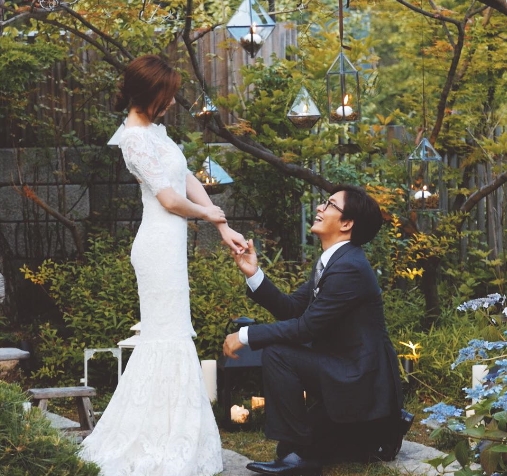 '박수진 결혼' /사진=배용준 인스타그램 캡처