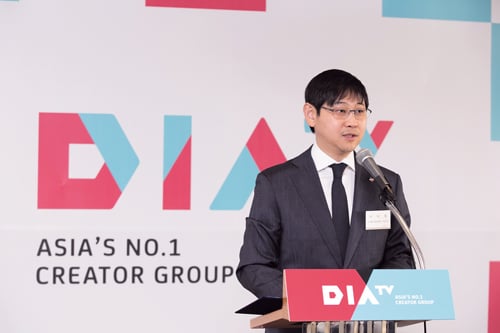 CJ E&M이 ‘다이아TV’ 론칭을 공식 발표하고 있다. /사진제공=CJ E&M