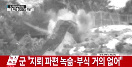 '지뢰 폭발' /사진=YTN뉴스 캡처