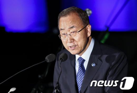 반기문 중국 열병식 참석 "UN 사무총으로서 당연한 일". 사진제공=뉴스1