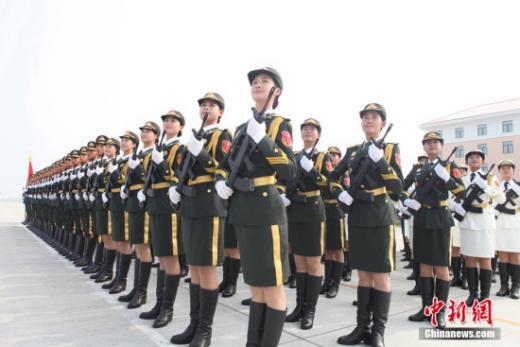 '중국 전승절 여군' /사진=중궈왕