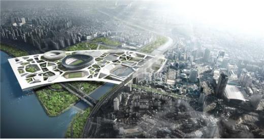 잠실종합운동장 일대 국제공모 우수작 'A Thousand City Plateaus'. 사진제공=서울시