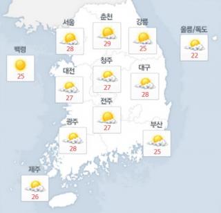오늘 날씨. /사진=네이버 날씨 캡처
