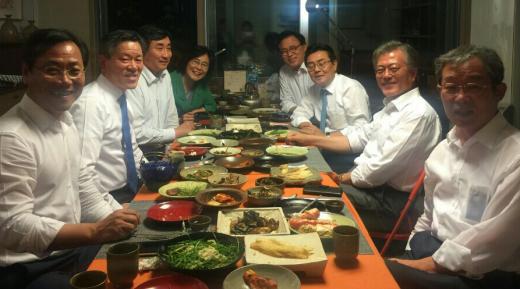 '문재인 만찬' /사진=뉴스1(새정치민주연합 제공)
