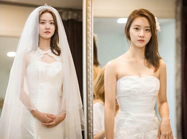 한그루, 예비신부의 웨딩드레스 자태 이정도…'잘 어울리네'