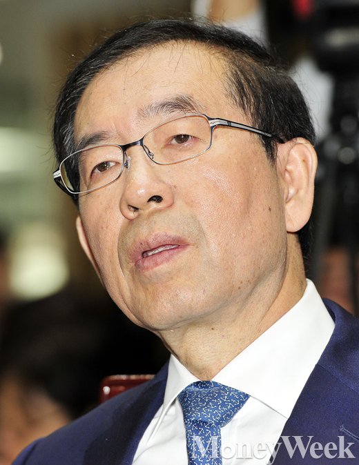 [MW사진] 서울시 국감, '지친 기색 역력한 박원순'