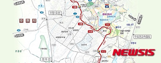 '인덕원 수원 복선전철' /사진=뉴시스