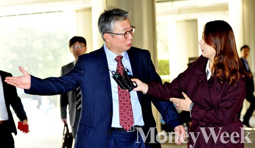 [MW사진] 조응천 선고공판, 대통령 기록물 무단 유출 혐의