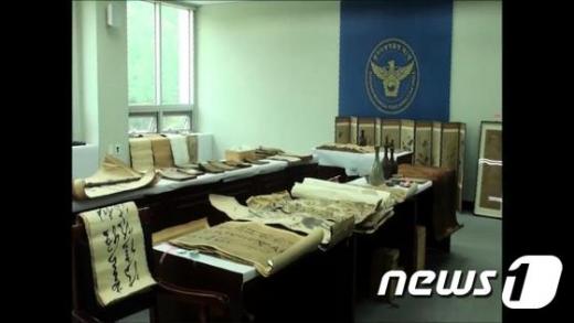 '도난 문화재' 경찰이 수사로 회수한 보물급 문화재 799점 /사진=뉴스1(경기경찰청 제2청 광역수사대 제공)