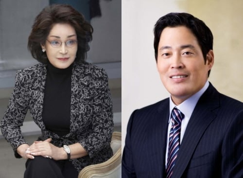 이명희 회장(왼쪽)과 정용진 부회장 /사진=신세계그룹