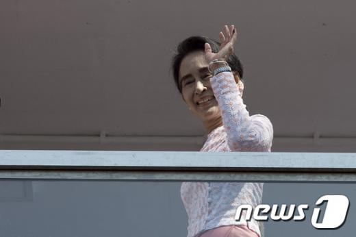 아웅산 수치 여사. /자료사진=뉴스1(AFP 제공)