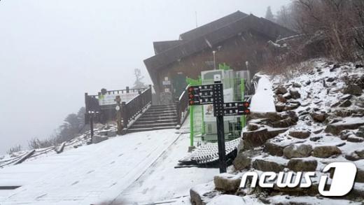 18일 오전 강원 설악산 중청봉 일원에 눈이 내리고 있다. /자료사진=뉴스1(설악산국립사무소)