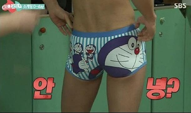 심형탁, 바지 벗자 도라에몽이 활짝…엉덩이보다 돋보여