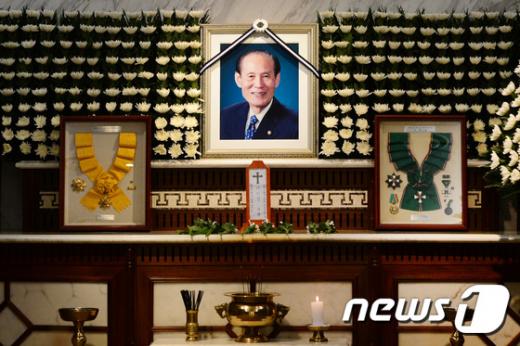 고 이만섭 전 국회의장의 빈소 모습. /사진=뉴스1 임세영 기자. 