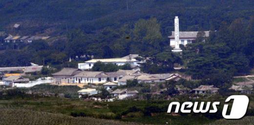'대북 확성기' 파주에서 바라본 북한 전경. /사진=뉴스1