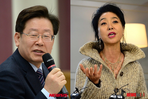'이재명 성남시장' 이재명 성남시장(왼쪽)과 영화배우 김부선. /자료사진=뉴시스