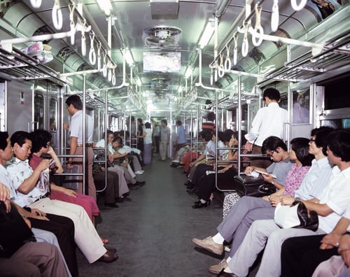 1978년 지하철 안 선풍기. /사진 출처=서울메트로