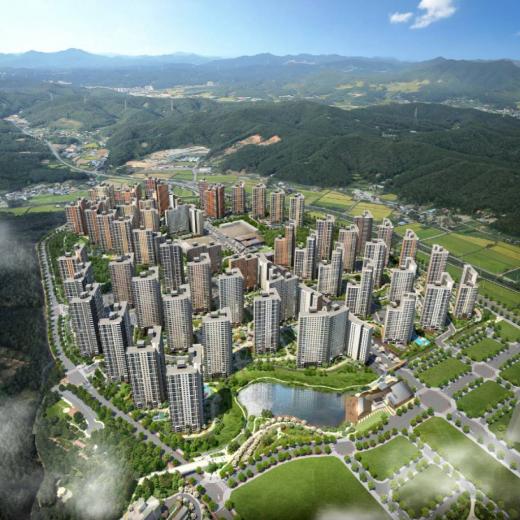 대림산업 e편한세상 경기도 용인 한숲시티 조감도/사진=머니위크DB