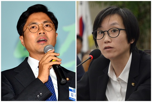 김광진(왼쪽)·장하나 더불어민주당 청년비례대표 의원. /사진=뉴시스