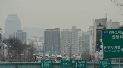 'NASA 미세먼지'. 서울 도심. /사진=뉴스1