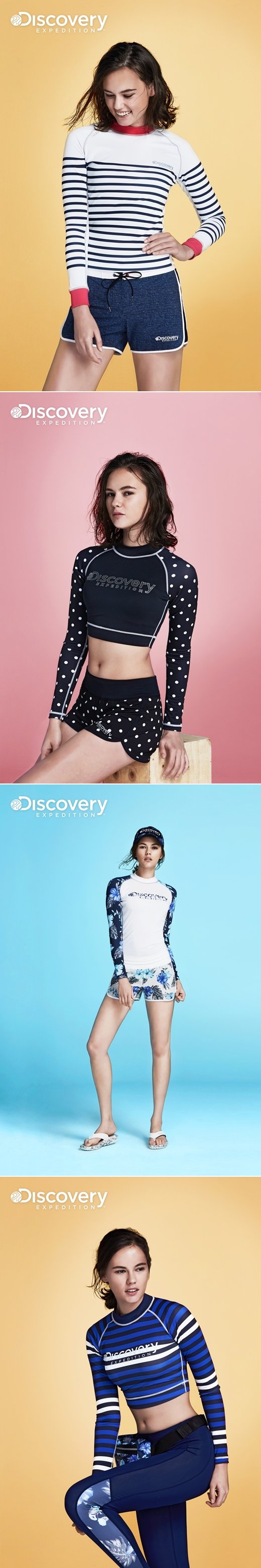 디스커버리, 공유 래시가드 룩북 공개