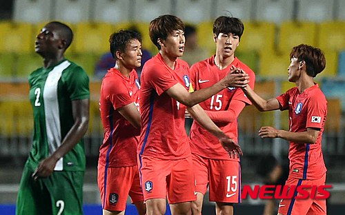 한국 나이지리아 전에서 한국이 1대0으로 나이지리아를 꺾고 승리를 차지했다. /사진=뉴시스