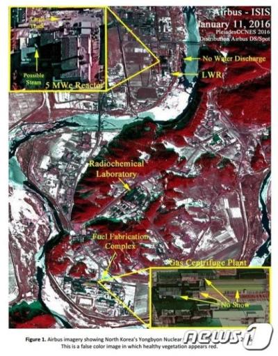 미 연구기관 ISIS. 미국 과학국제안보연구소(ISIS)가 지난 13일(현지시간) 공개한 영변 핵시설 위성사진(11일 촬영). /자료사진=뉴스1