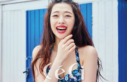 설리 이태리 화보, 절경을 배경으로 아름다움 뽐내