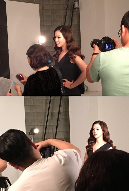 이하늬 화보 촬영 현장, 이기적인 비율과 찰랑이는 머리결에 눈길