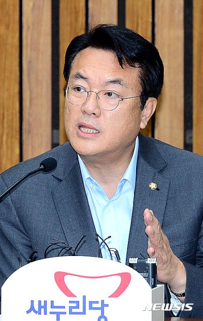 김해공항 확장에 대해 언급한 새누리당 정진석 원내대표. /자료사진=뉴시스